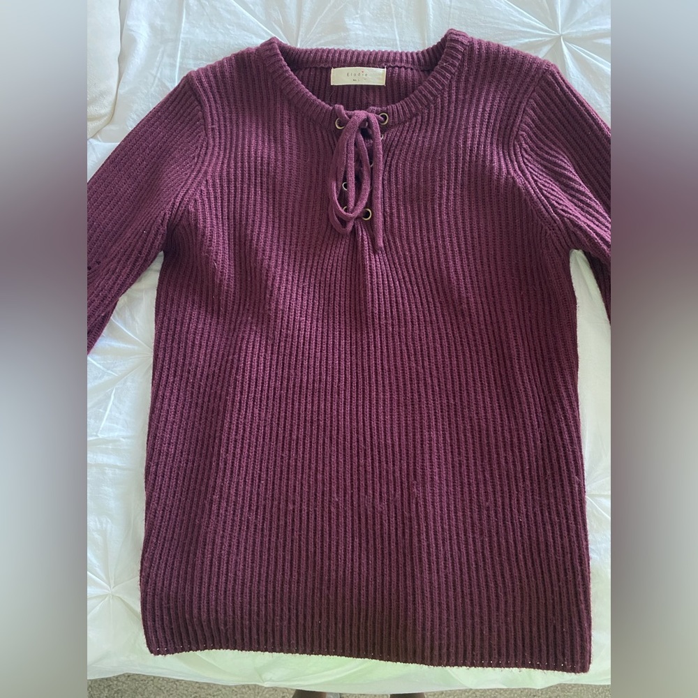 Burgundy sweater